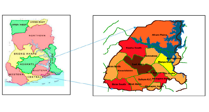  Map of Eastern Region